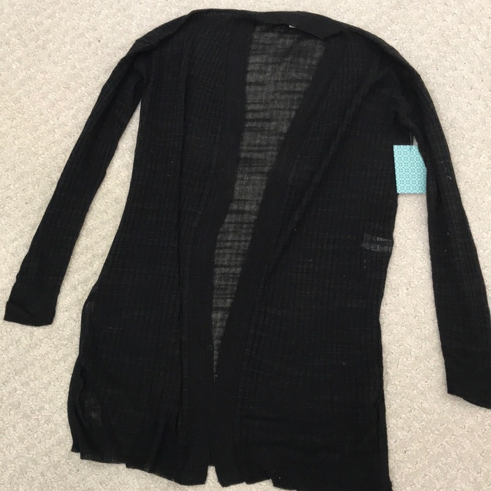New with tag BLACK long sleeve cardigan